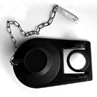 9 Inch Toilet Tank Flapper , Black Toilet Flush Rubber Flapper With Chain And Hook