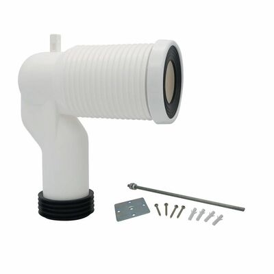 The Drain Valve Of The Bathroom Toilet Pan Connection Is Connected To The Bend Pipe Of The Toilet Drain Pipe For Drainage.