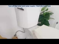 Современный дизайн Белый нагретый мягкий закрытый туалетный стул с быстровыпускаемой круглой формой