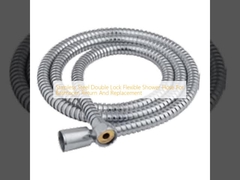 Нержавеющая сталь двойной замок гибкий душный шланг для ванной комнаты возврат и замена