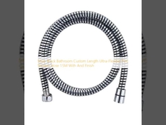 Серебряный черный ванная комната пользовательская длина Ультра-гибкий PVC душный шланг 1,5 М с и закончить