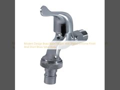 Модернный дизайн латунный бассейн крана с покрытием хрома и короткий латунный клапан корпуса