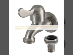 Классический водопровод для бассейна в ванной с одной ручкой полированный хром 304 из нержавеющей стали