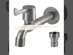 Медленная катушка цинковый смеситель покрытый хромным палубой монтированный бассейнный смеситель для классической ванной