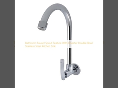 Кран ванной кастрюли кастрюль с дивертором двойной миски кухонный раковина из нержавеющей стали