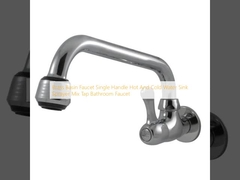 Медленный бассейнный кран с одной ручкой Спрейер для горячей и холодной воды для раковины