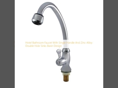 Кран в гостиничном ванном с одной ручкой и цинковой сплавом с двойными отверстиями