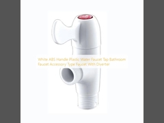Белый ABS ручка Пластиковый водопровод Кран Кран ванной комнаты Тип аксессуара Кран с дивертором