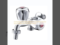 Выдающийся долговечность ванный кран с диверторной вытяжкой и хромированным покрытием