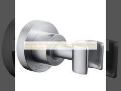 Регулируемая 360° 3-ствольная фиксированная душевая стойка для современных хромированных душевых