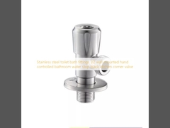 Нержавеющая сталь туалетная ванна фитинги 1/2 настенный ручной монтаж ванной воды стоп черный кухонный угловой клапан