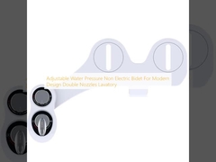 Регулируемое давление воды Неэлектрический бидет для современного дизайна двойные сосуды туалет