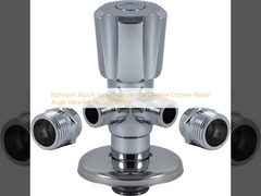 Кран ванной комнаты с дивертором с хромированным угловым клапаном