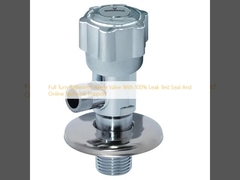 Клапан углового клапана для ванной комнаты полного поворота с пломбой для испытания на 100% утечки и онлайн-технической поддержкой