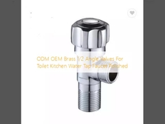 ODM OEM латунные 1/2 угловые клапаны для туалета кухня водопровод крана полированный