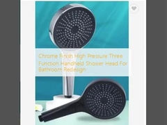 Chrome Finish высокое давление три функции ручной душ для ванной комнаты перепроектировать