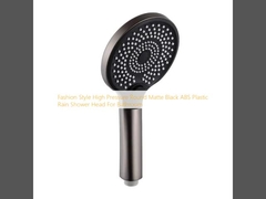 Модный стиль высокое давление круглый матовый черный ABS пластиковый дождевой душ для ванной