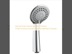 Ручная винтовая установка ручных душевых трехфункциональные душевые головки для ванных кранов