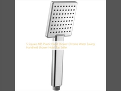 5 квадратный пластиковый душ с хромным водосберегающим ручным душем
