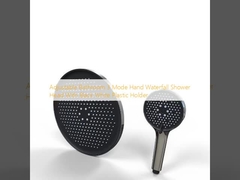 Регулируемая ванная 3 режима Ручная водопад Душевая головка с черно-белым пластиковым держателем