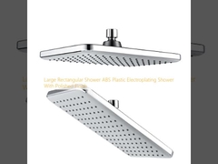 Большой прямоугольный душ ABS Пластиковый электропластиковый душ с полированной отделкой