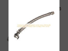 ШЛАНГ ИЗ НЕРЖАВЕЮЩЕЙ СТАЛИ В ОПЛЕТКЕ, СОЕДИНИТЕЛЬ ВЫСОКОГО ДАВЛЕНИЯ С ШЕСТИГРАННЫМ ФИТИНГОМ, ГИБКИЙ ШЛАНГ