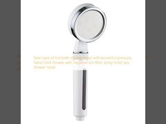 Новый тип душевой лейки для горячей ванны с мощным напором, ручной душ с фильтром отрицательных ионов, душевая лейка для спа-отеля