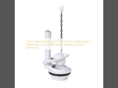 3-дюймовый ручной однонажимный клапан для сбережения воды в ванных, изготовленный из пластика ABS, подходящий для использования в ванных.