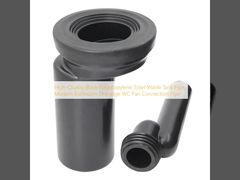 Высококачественная черная полипропиленовая труба для бака отходов унитаза, современная дренажная труба для подключения унитаза в ванной комнате