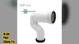 Крепление колена сливной трубы унитаза