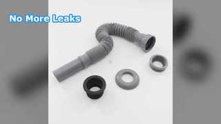 Гибкая сливная труба для раковины, простая установка