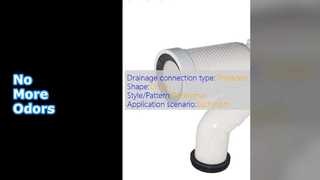 Белое соединение дезодоранта для туалетной трубы из полипропилена